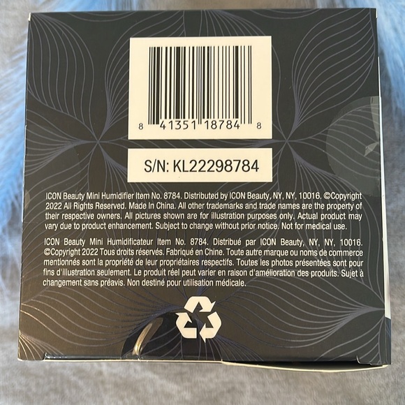 New in Box- Icon beauty - USB powered, mini humidifier - Picture 7 of 7